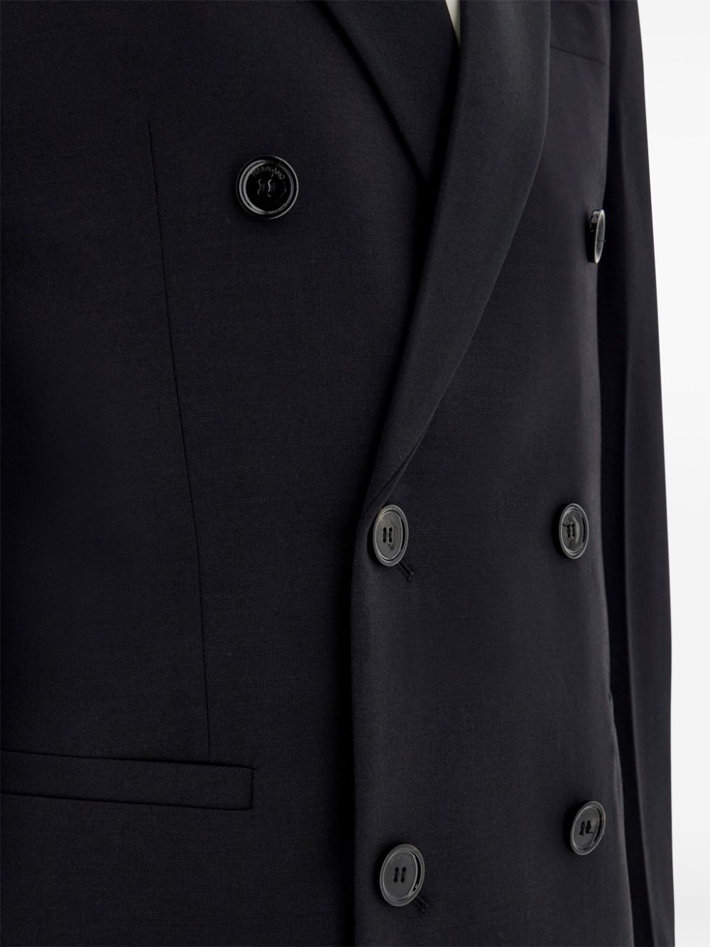 peak-lapels double-breasted blazer - 5
