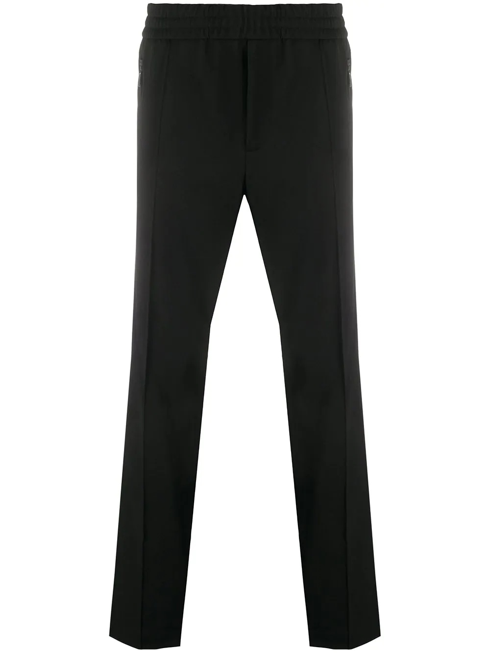 mid-rise straight leg trousers - 1