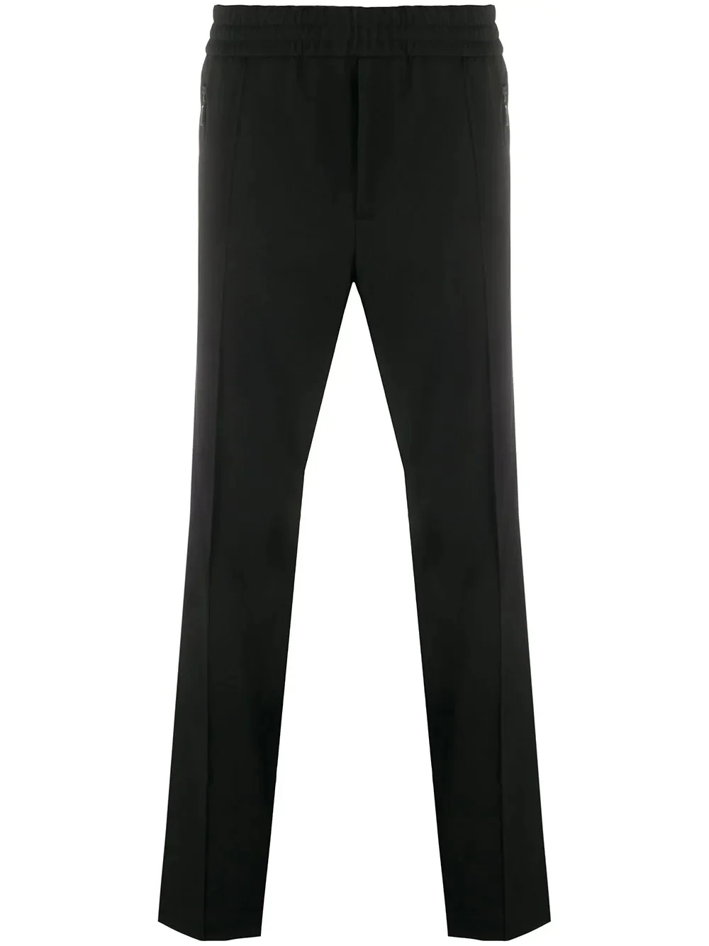 mid-rise straight leg trousers - 1