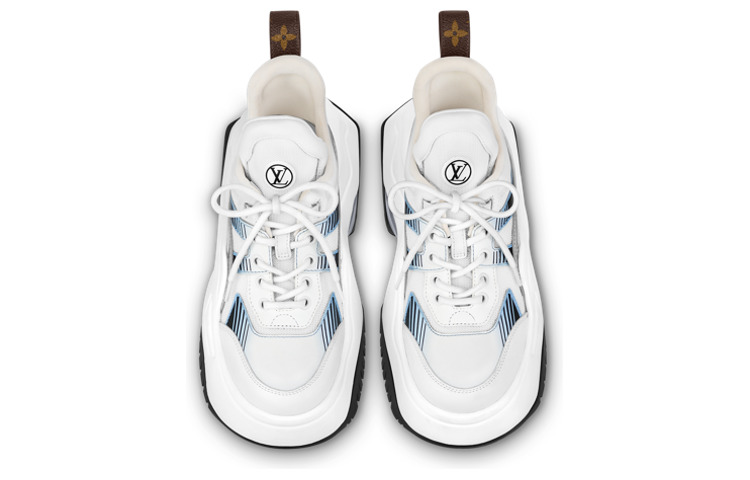 (WMNS) LOUIS VUITTON Archlight 2.0 Platform Sneakers 'White Blue Grey' 1ABI0N - 3