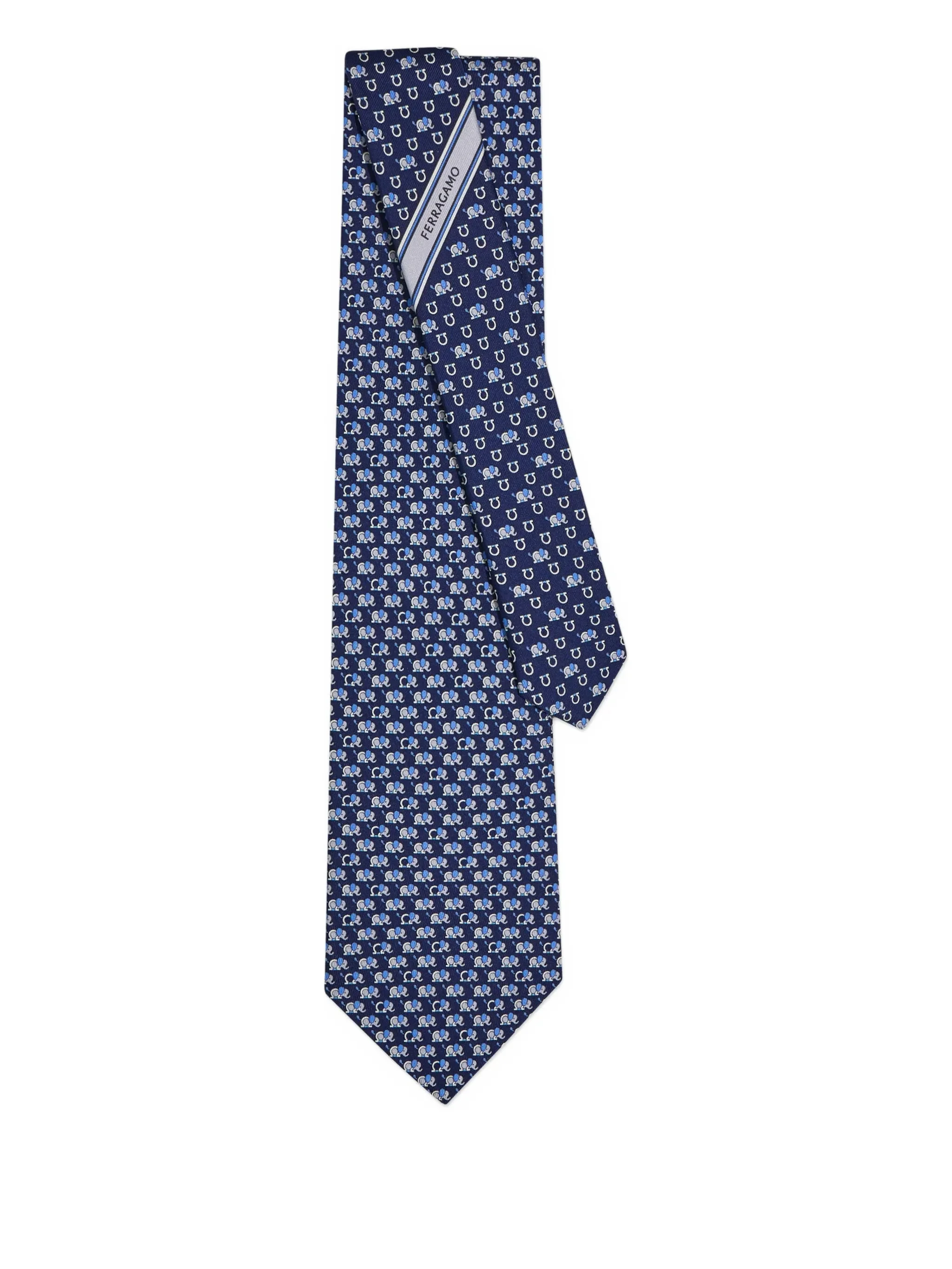 Ferragamo Elephant-pattern Tie - 1