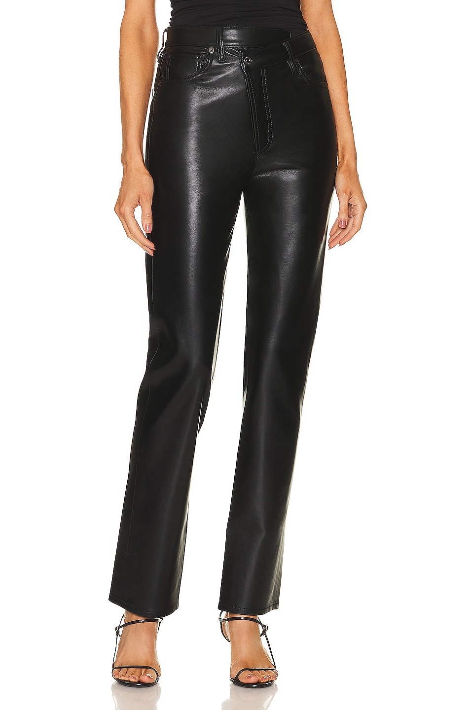 Recycled Leather Criss Cross Straight - 1