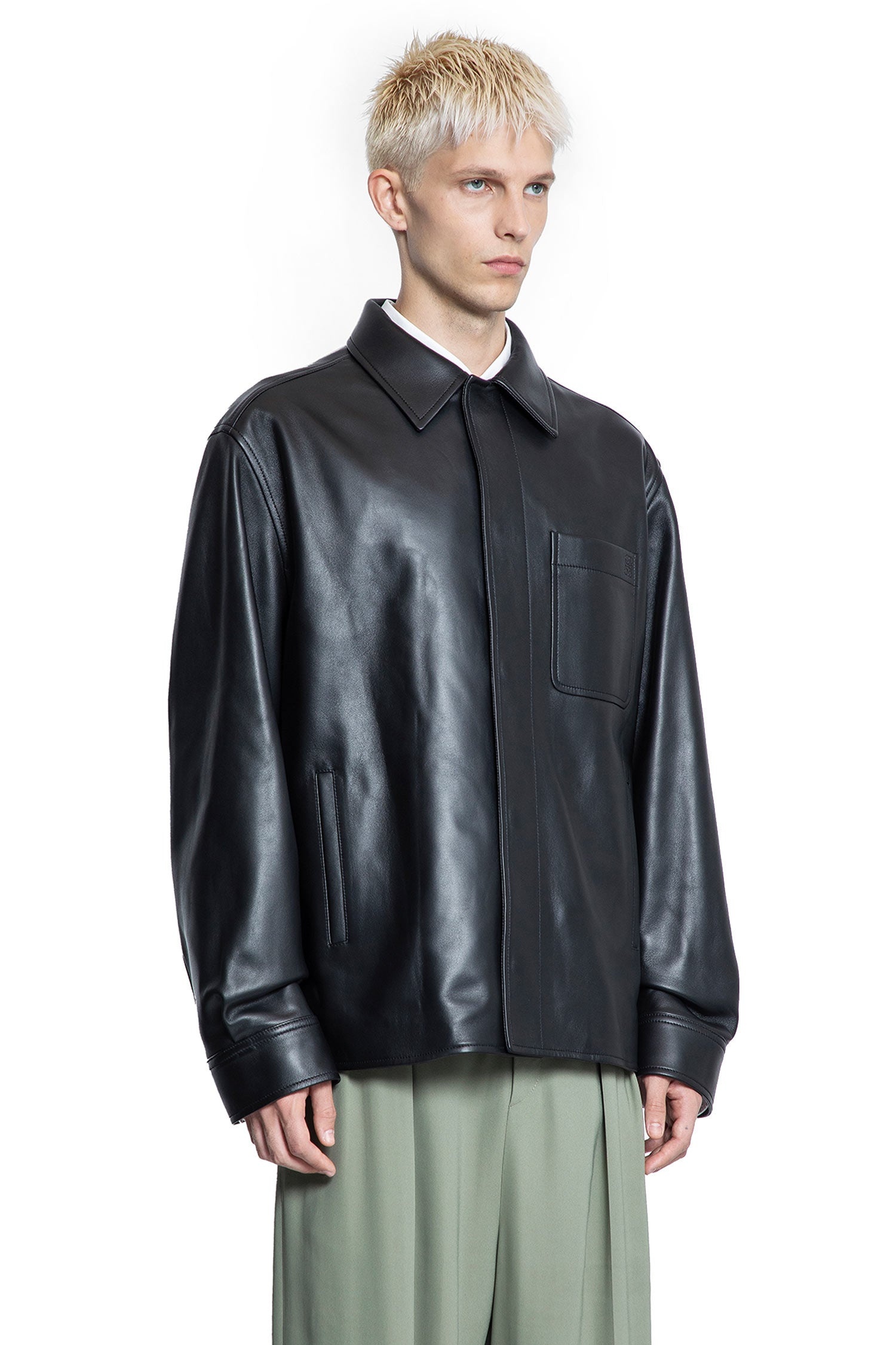 Overshirt-In-Nappa-Lambskin - 2