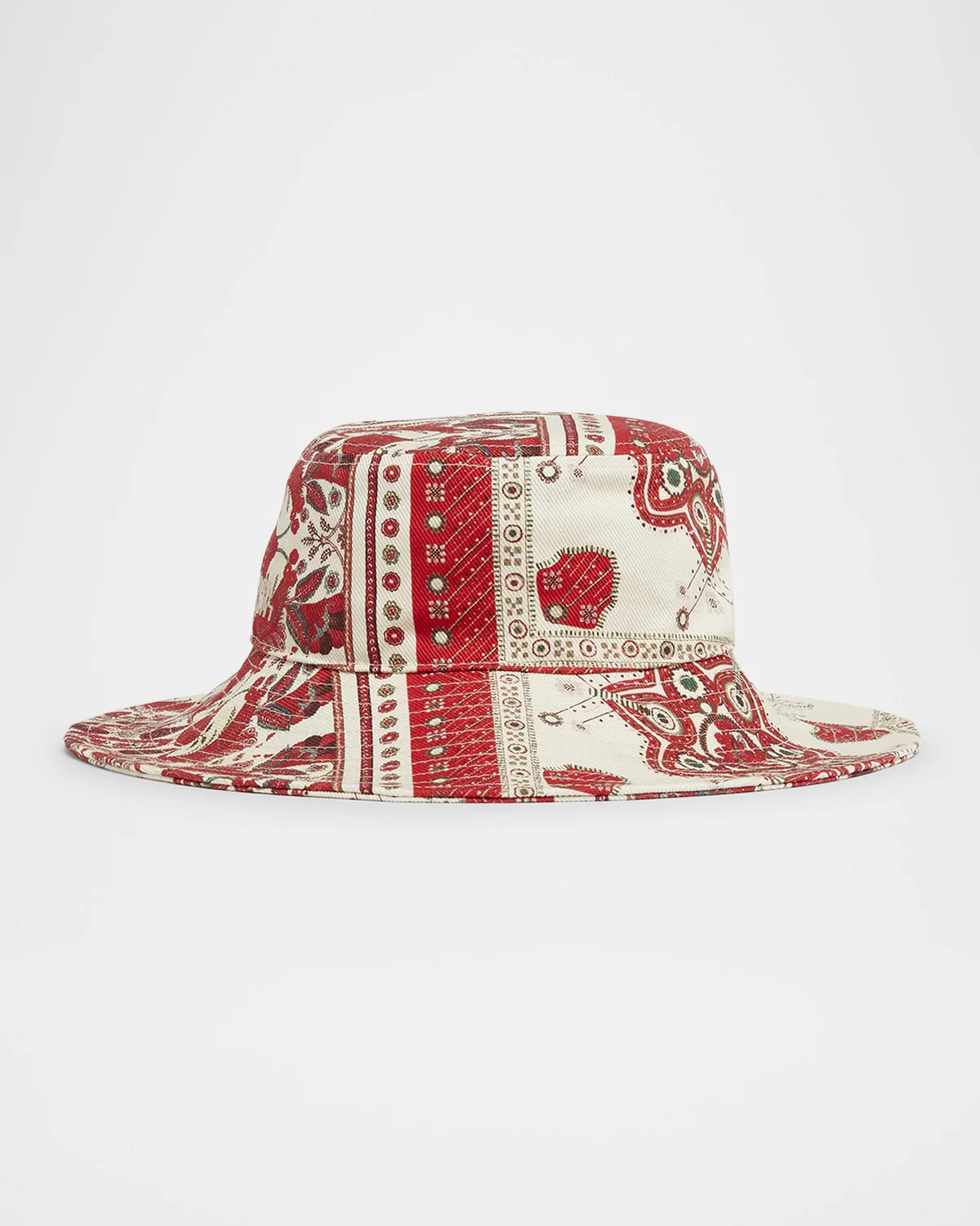 Delya Bandana Printed Cotton Bucket Hat - 1
