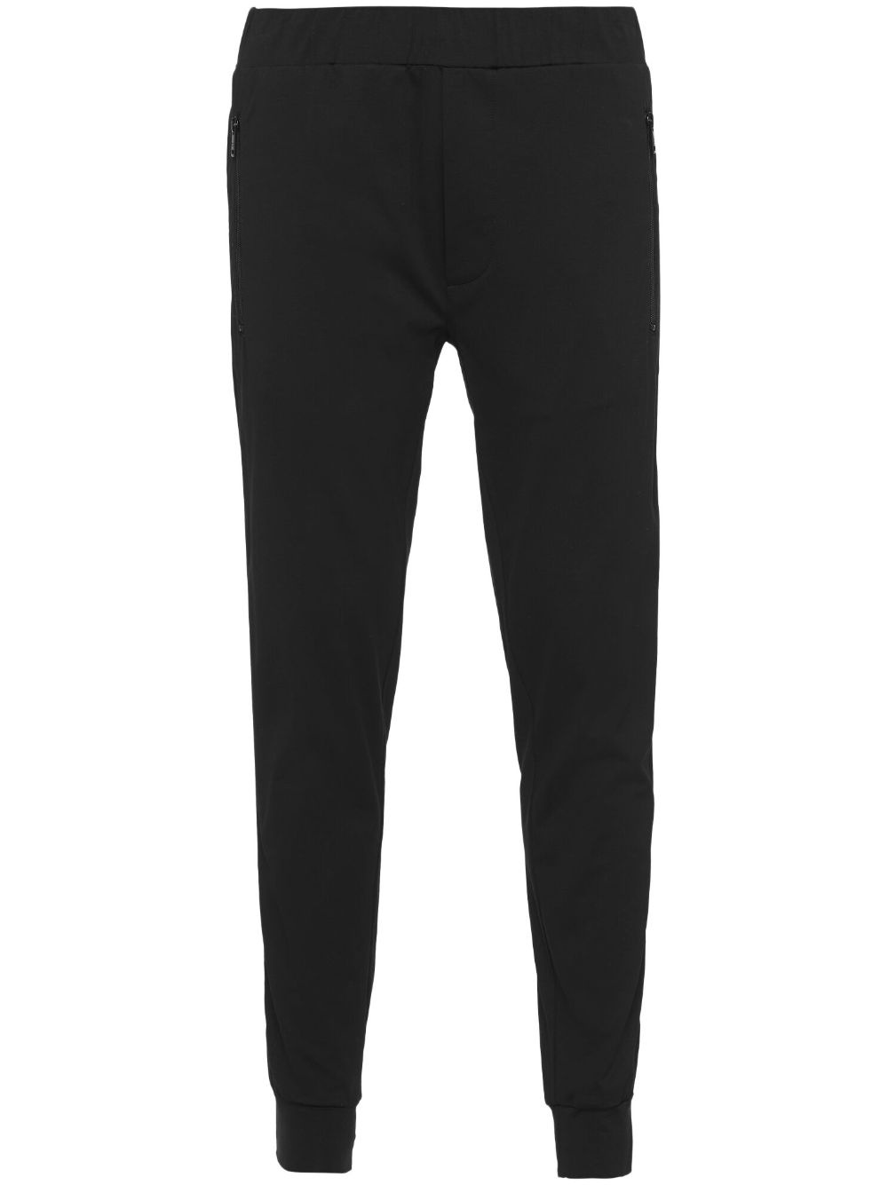 logo-plaque slim-fit trousers - 1
