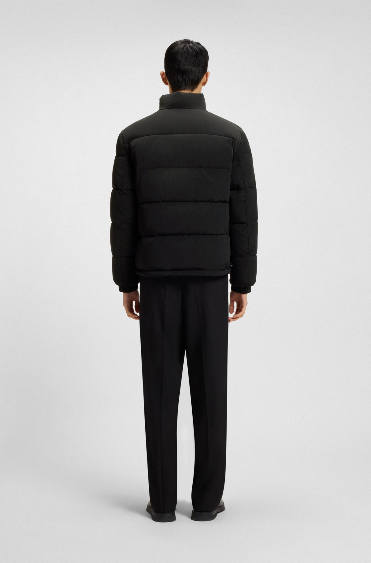 WATER-REPELLENT PADDED JACKET WITH LOGO PATCH - 4