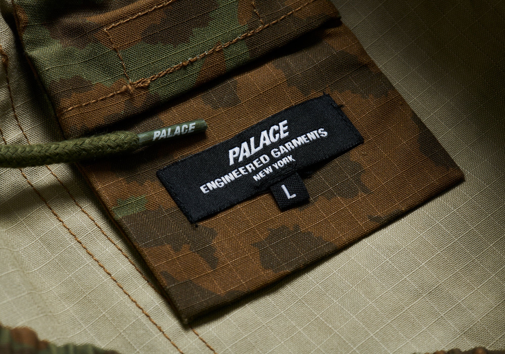 PALACE ENGINEERED GARMENTS RIPSTOP WASHED TRACK BOTTOMS CHEETAH - 8