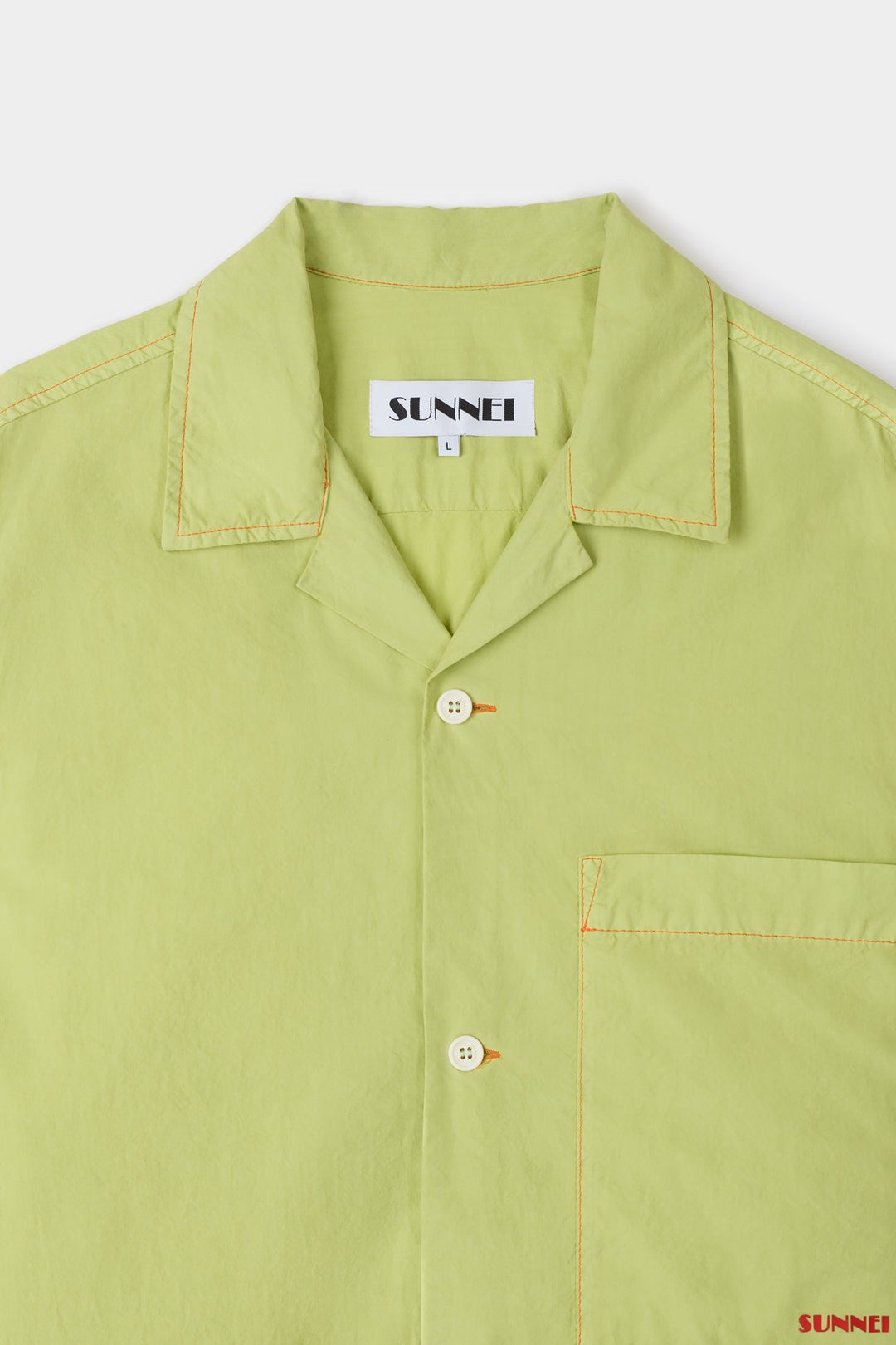 SHORT SLEEVE SHIRT / apple green - 3