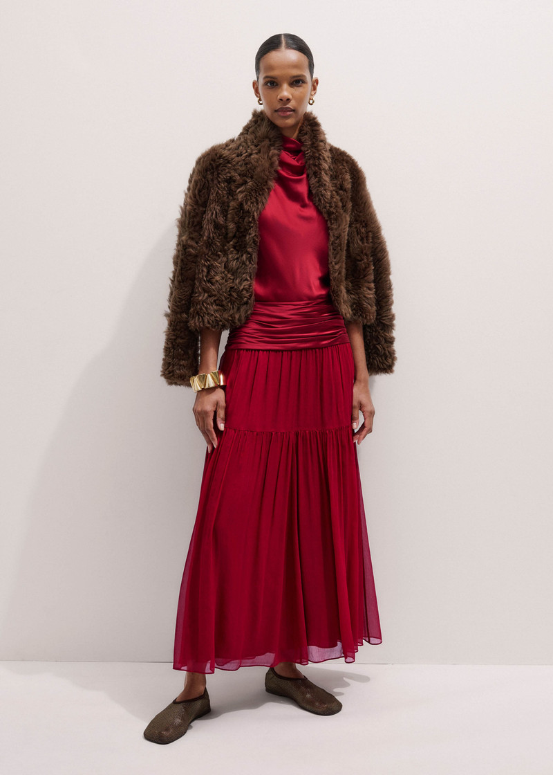 Crinkle Maxi Skirt 6