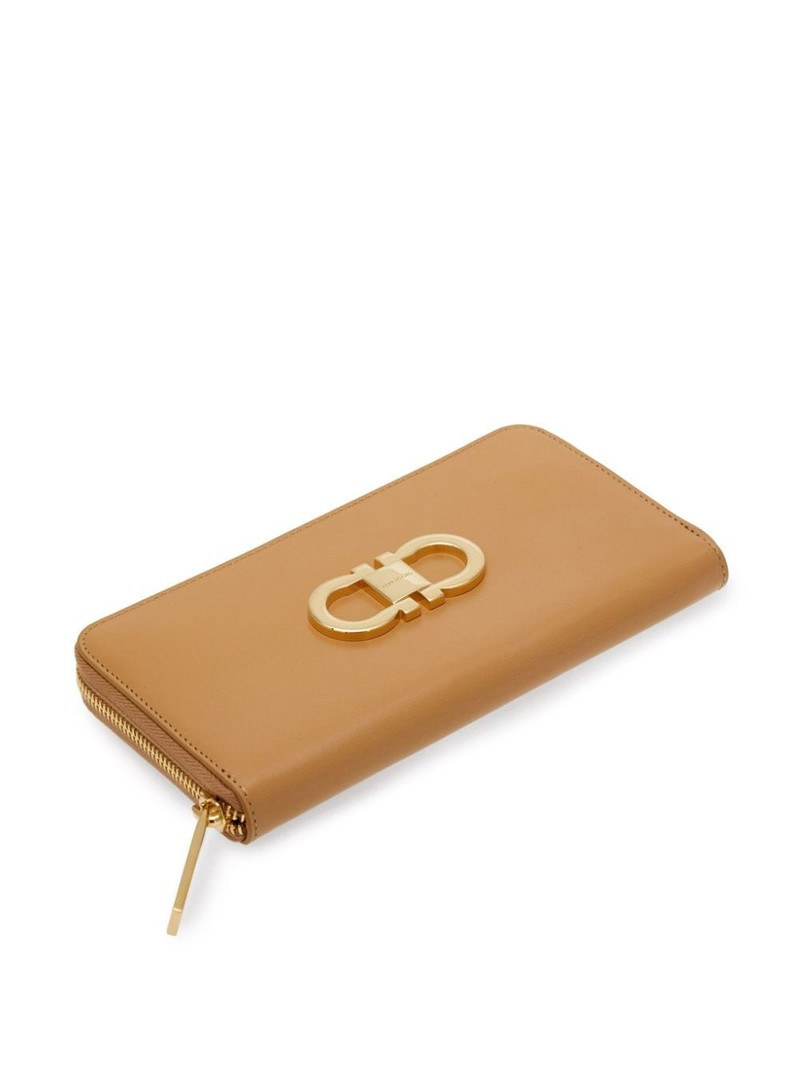 Gancini leather continental wallet 3