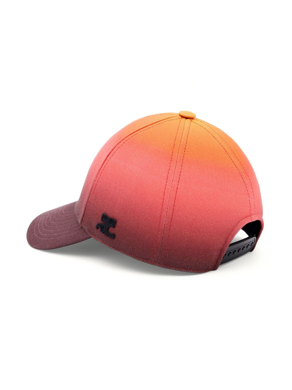 Courreges Women Shaded Effect Cotton Cap - 2