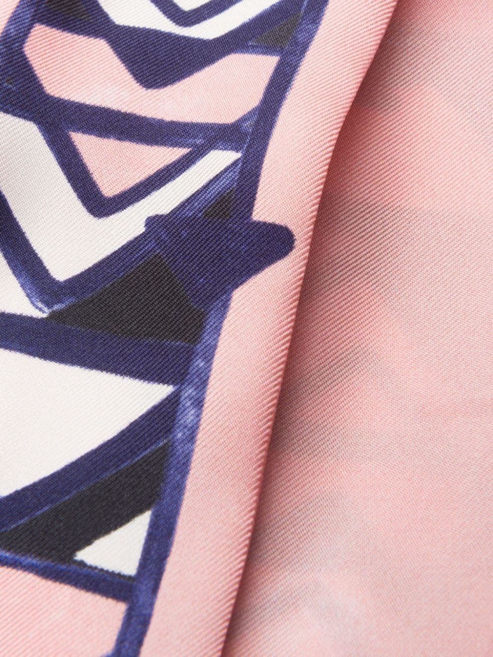 triangle-print silk scarf - 2