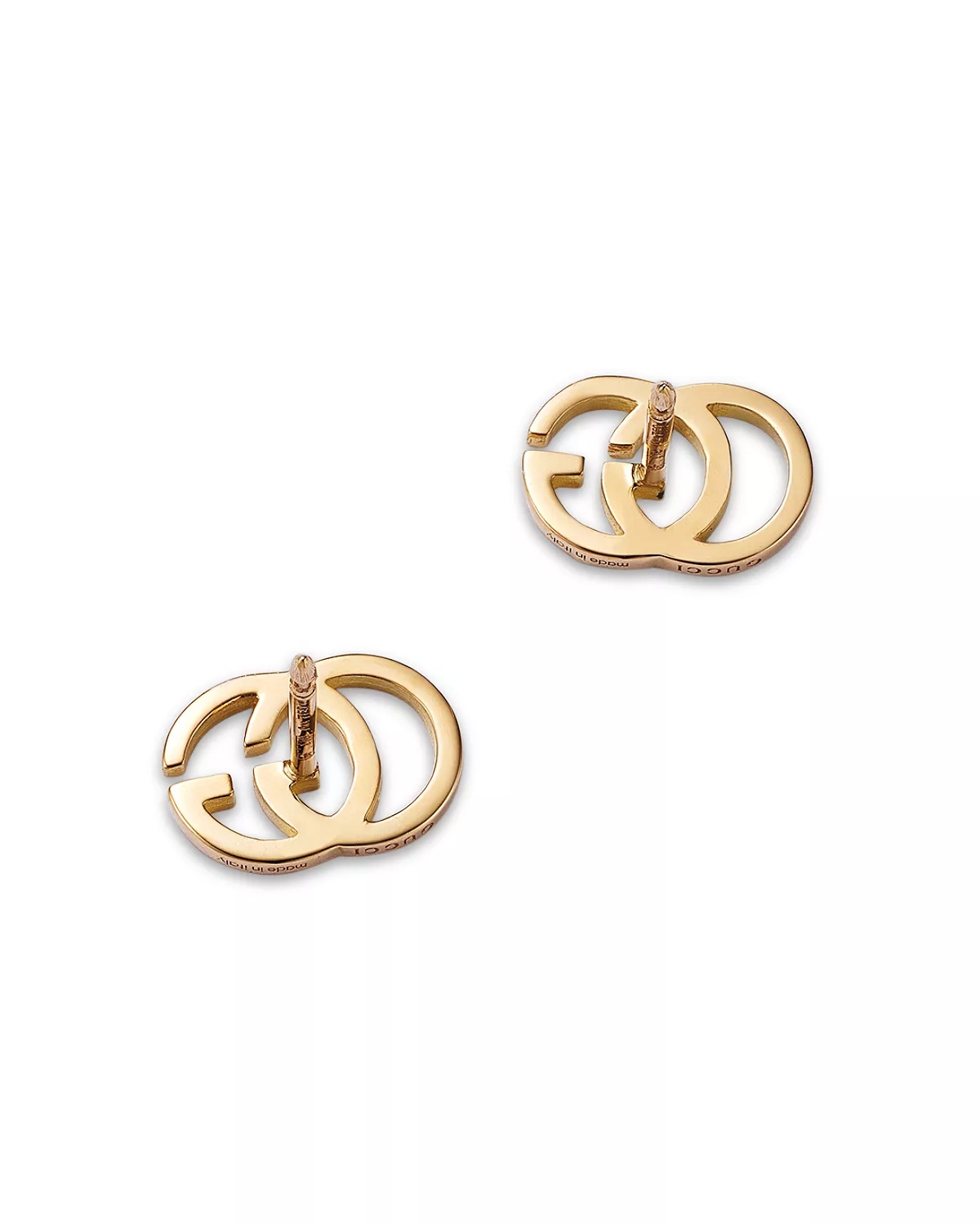 Gucci 18K Yellow Gold Running G Stud Earrings - 4
