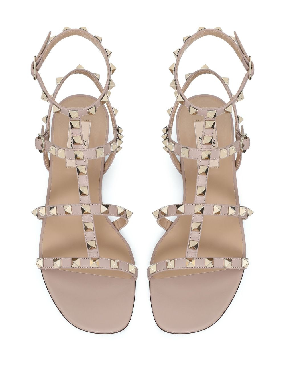 Rockstud ankle strap sandals - 4