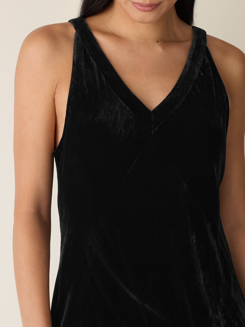 Velvet V-Neck Dress 5