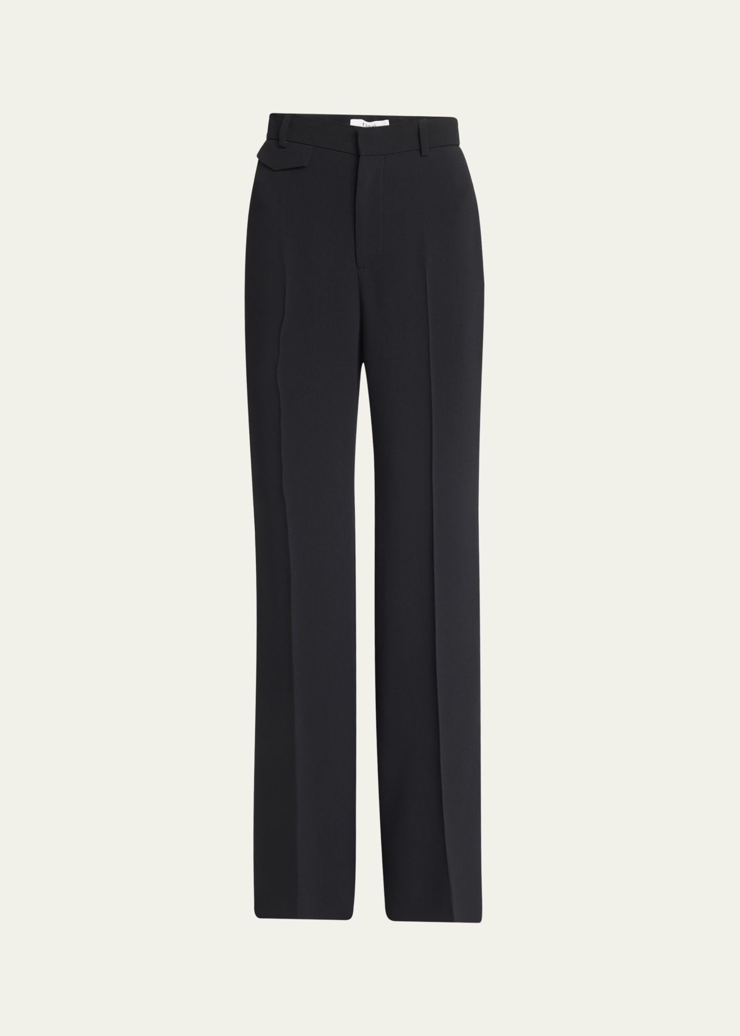 Soft Crepe Wide-Leg Pants - 1