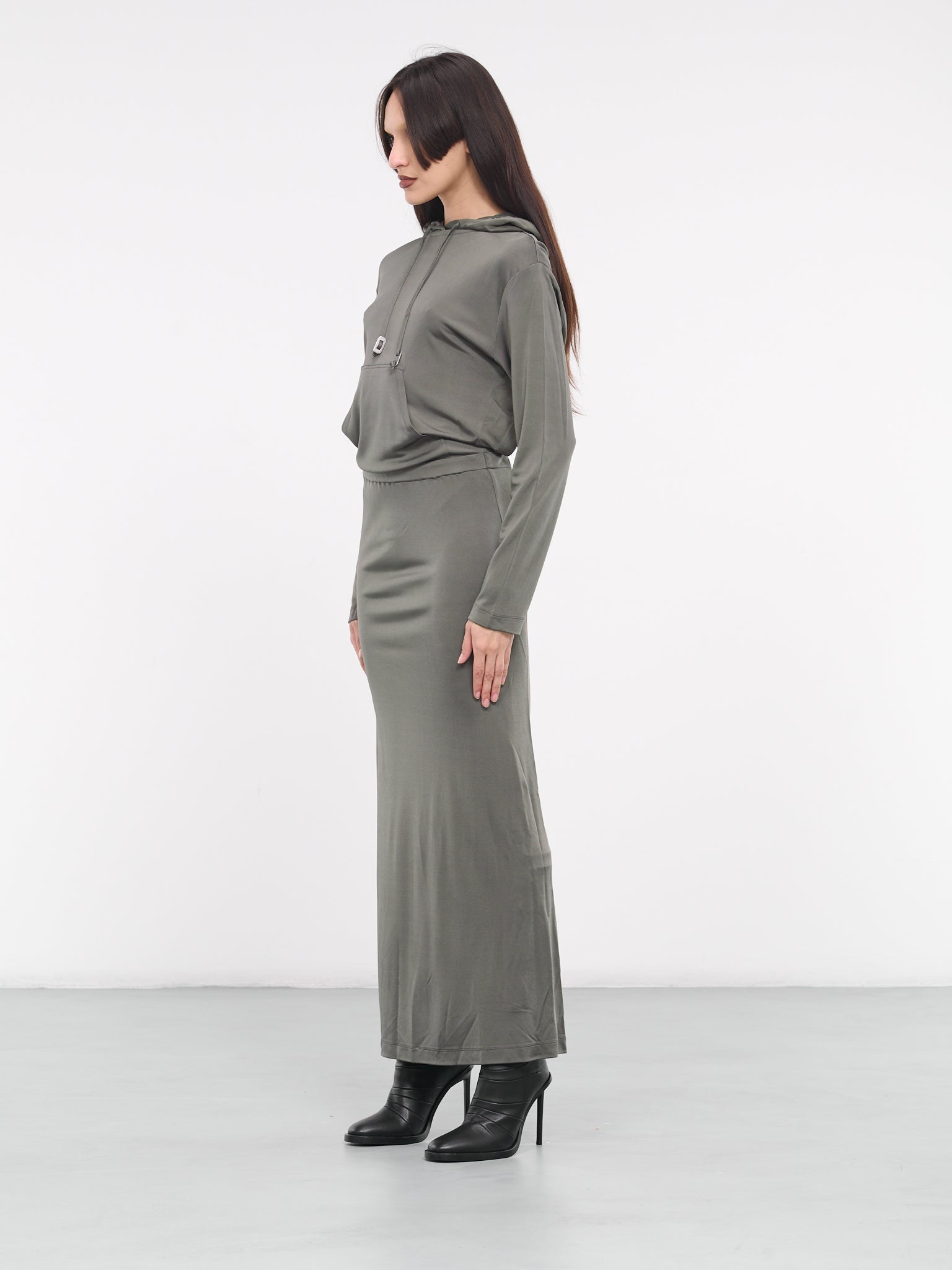 Gathered Hoodie Dress - 2