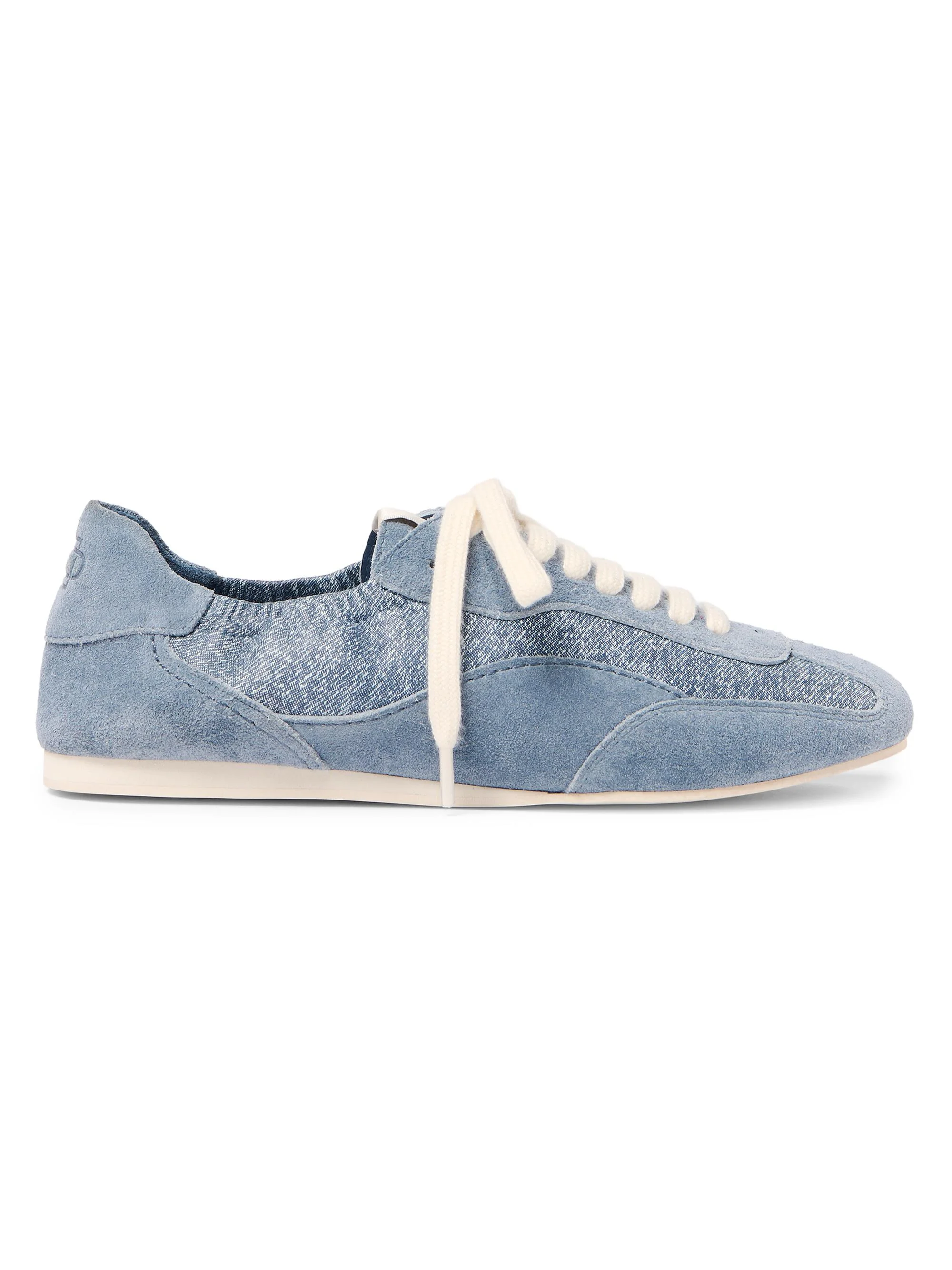 Women's Georgie Denim & Suede Low-Top Sneakers - Denim - 1