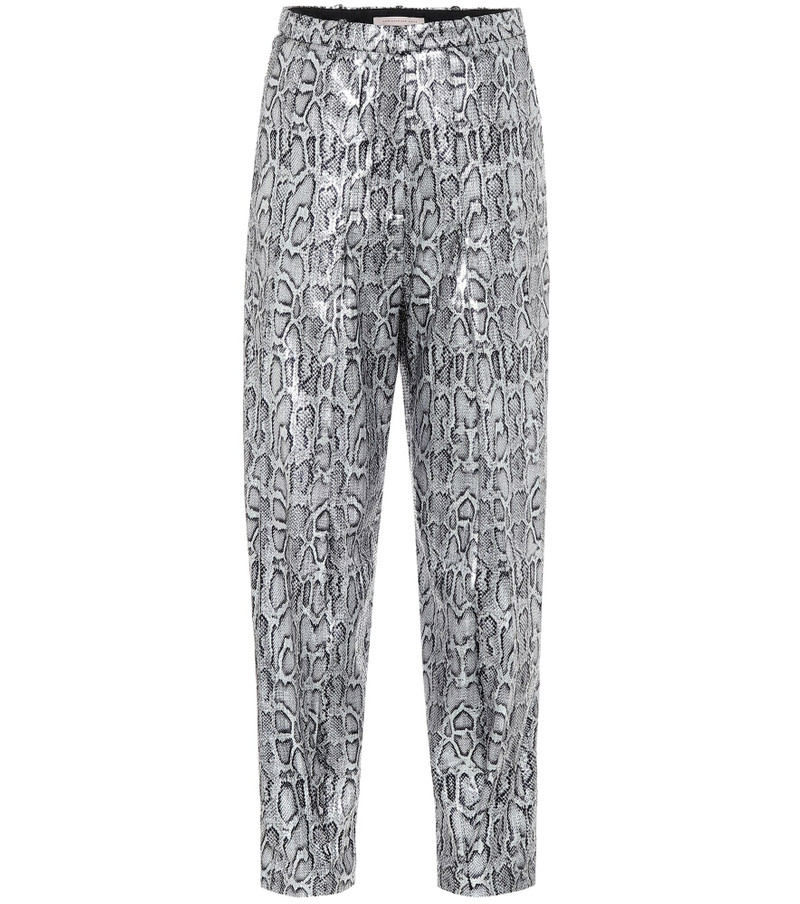 Snake-effect high-rise pants 1