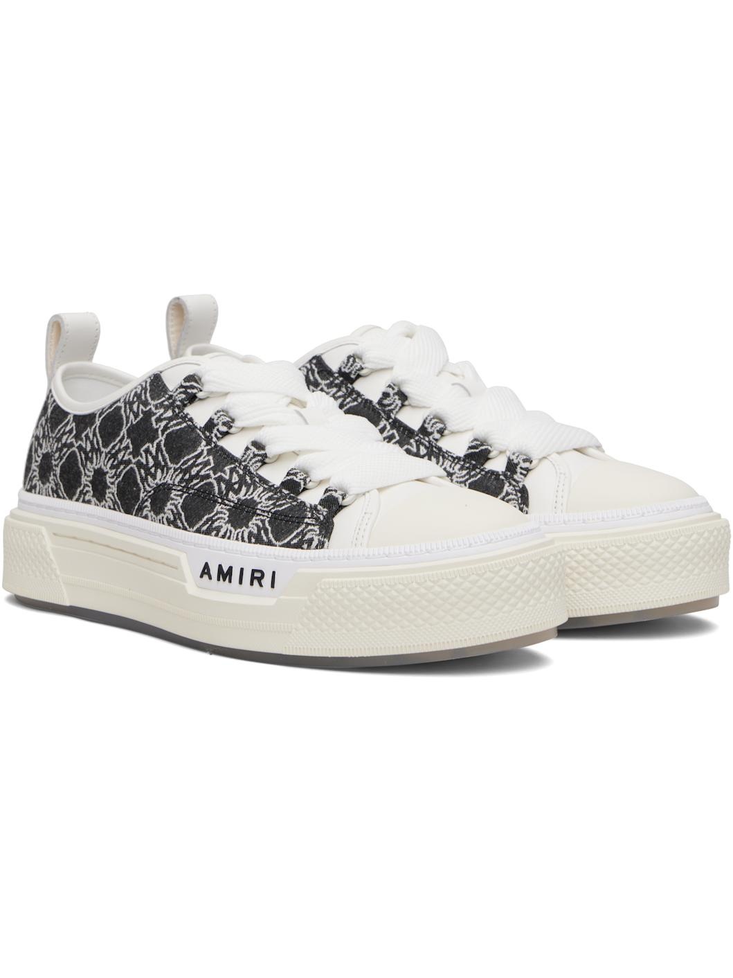 Black & White MA Quad Court Low Sneakers - 4