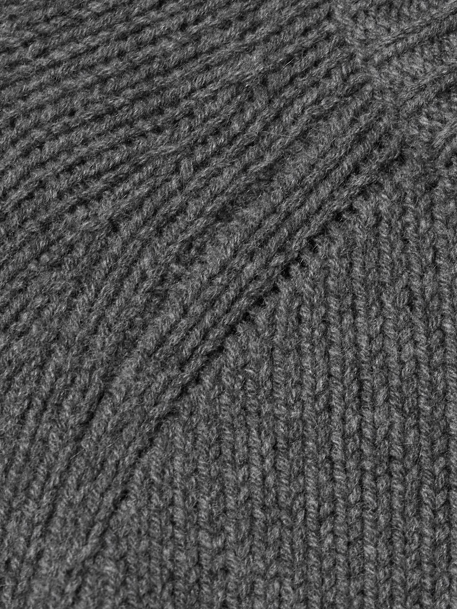 Laurel cashmere and wool-blend sweater Charcoal - 5