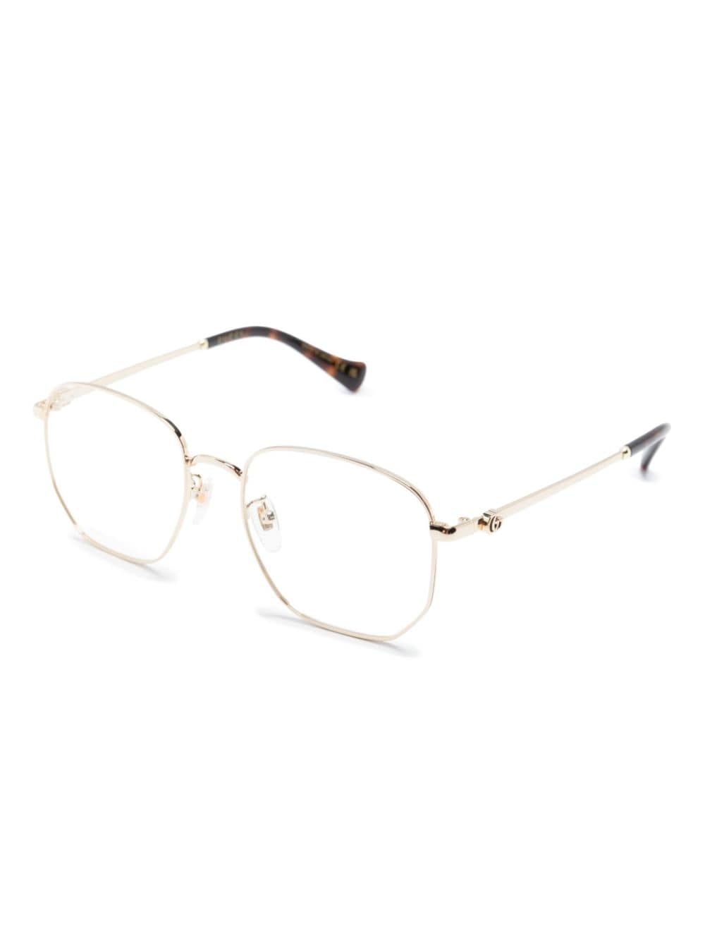 Interlocking G square-frame glasses - 4