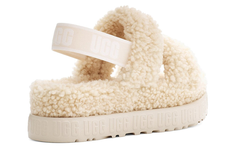 UGG (WMNS) UGG Oh Fluffita Outdoor Open Toe Flat Heel Sports Sandals 1120876-NAT outlook