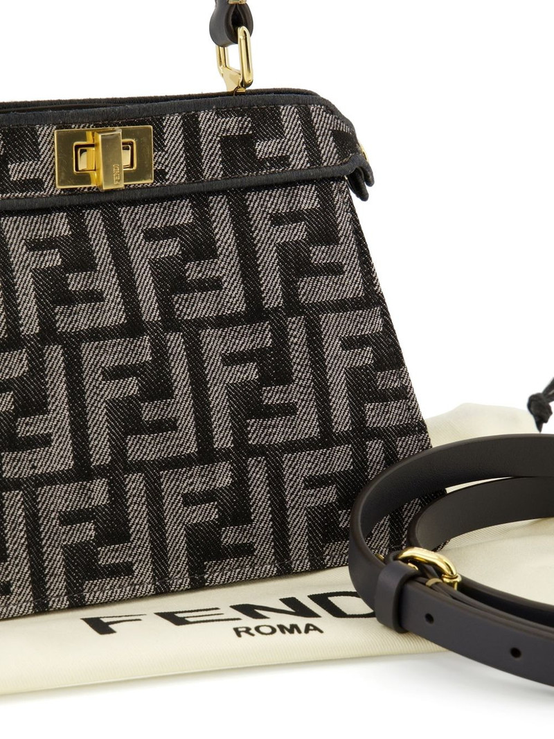 FENDI Peekaboo denim tote bag outlook