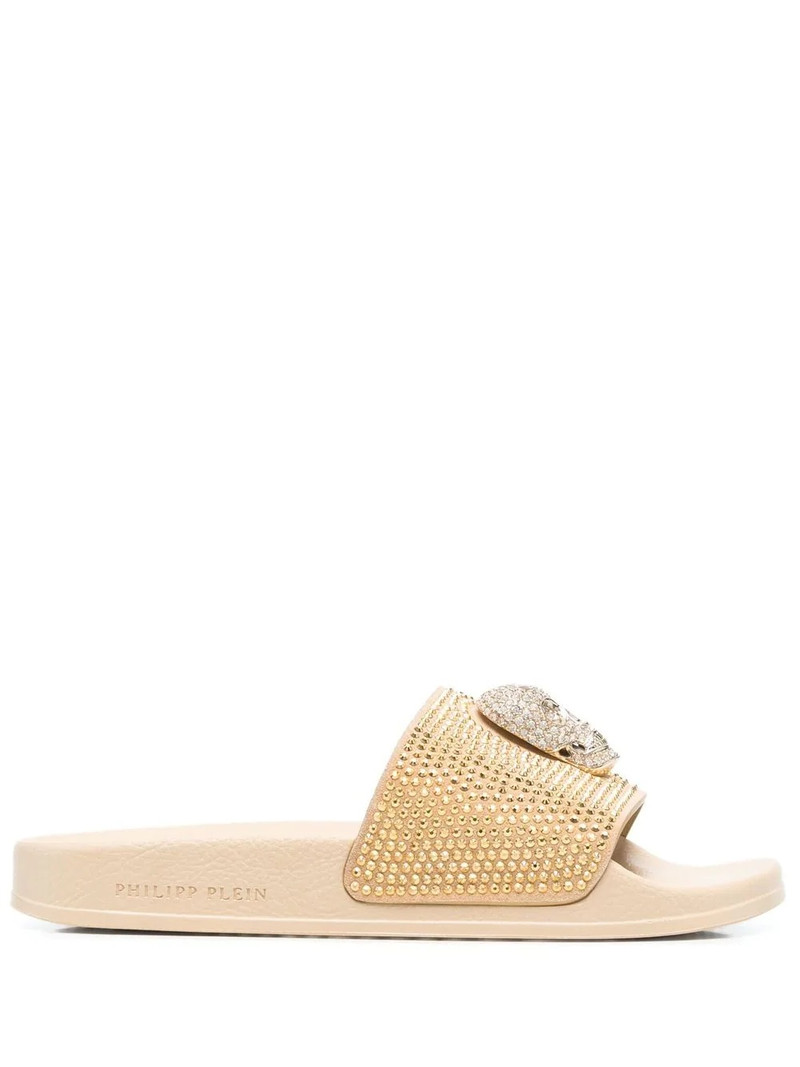 Skull strass pool slides 1