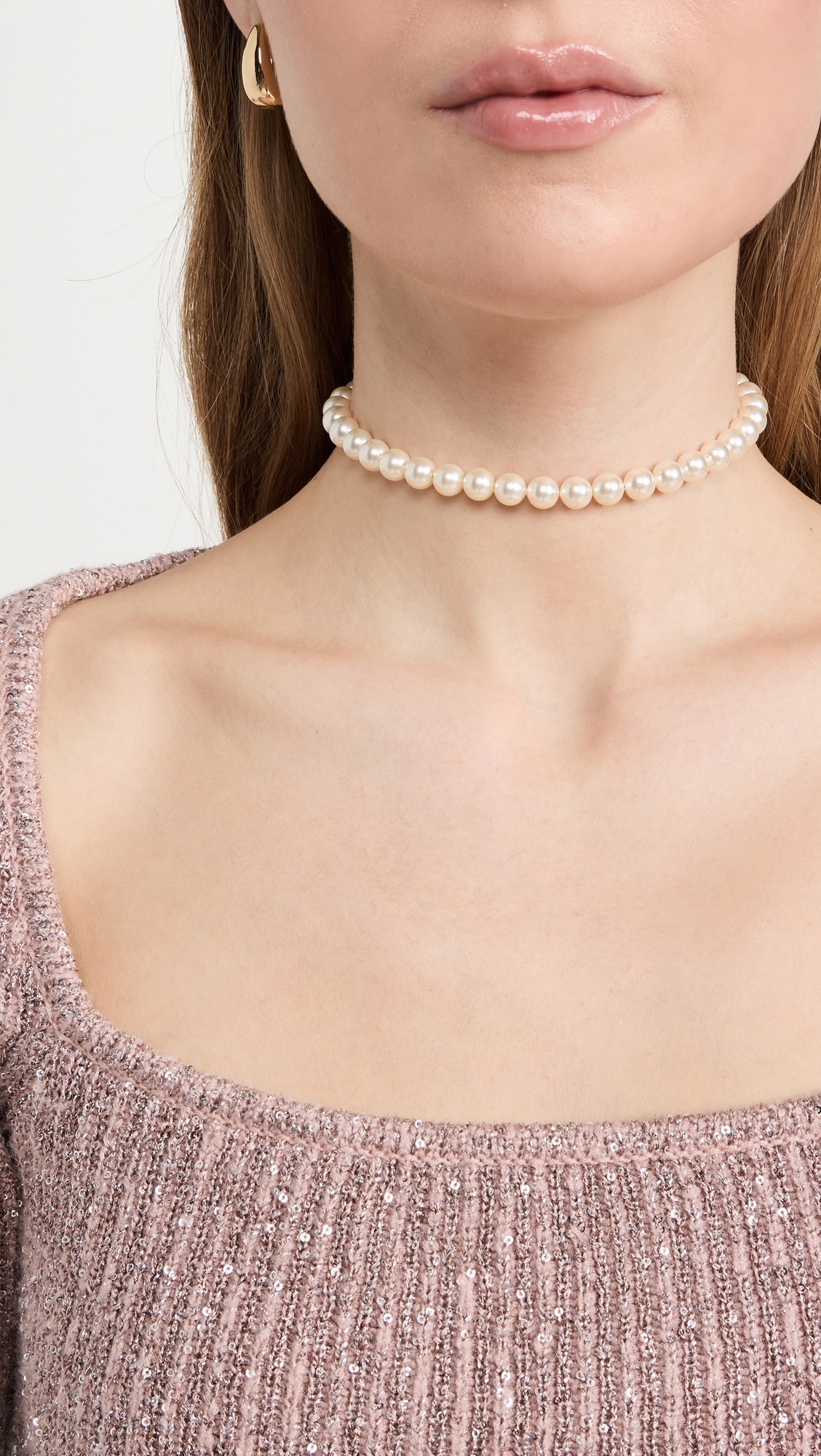 Pearl Ribbon Necklace - 2