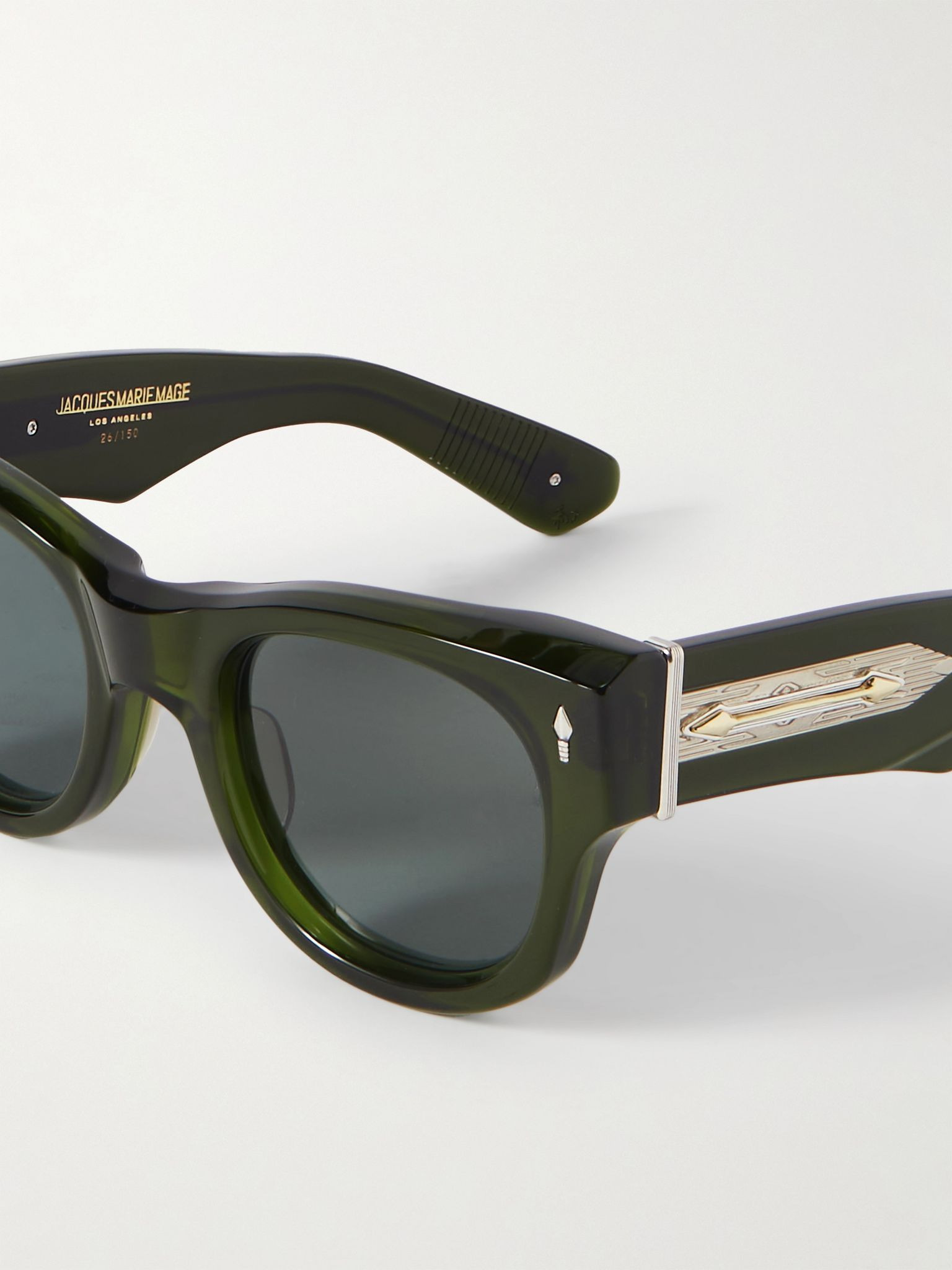 Truckee D-Frame Acetate Sunglasses Green - 3