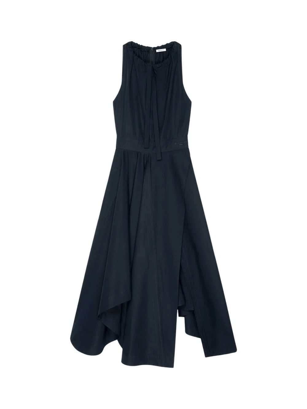 Givenchy Women Asymmetric Poplin Maxi Dress With Bow - 1