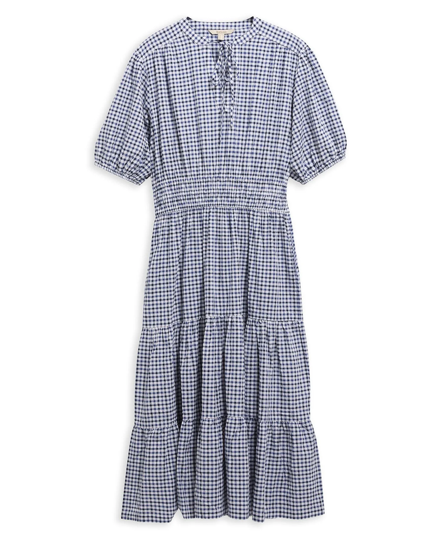 Ashwell Gingham Tiered Midi Dress - 1