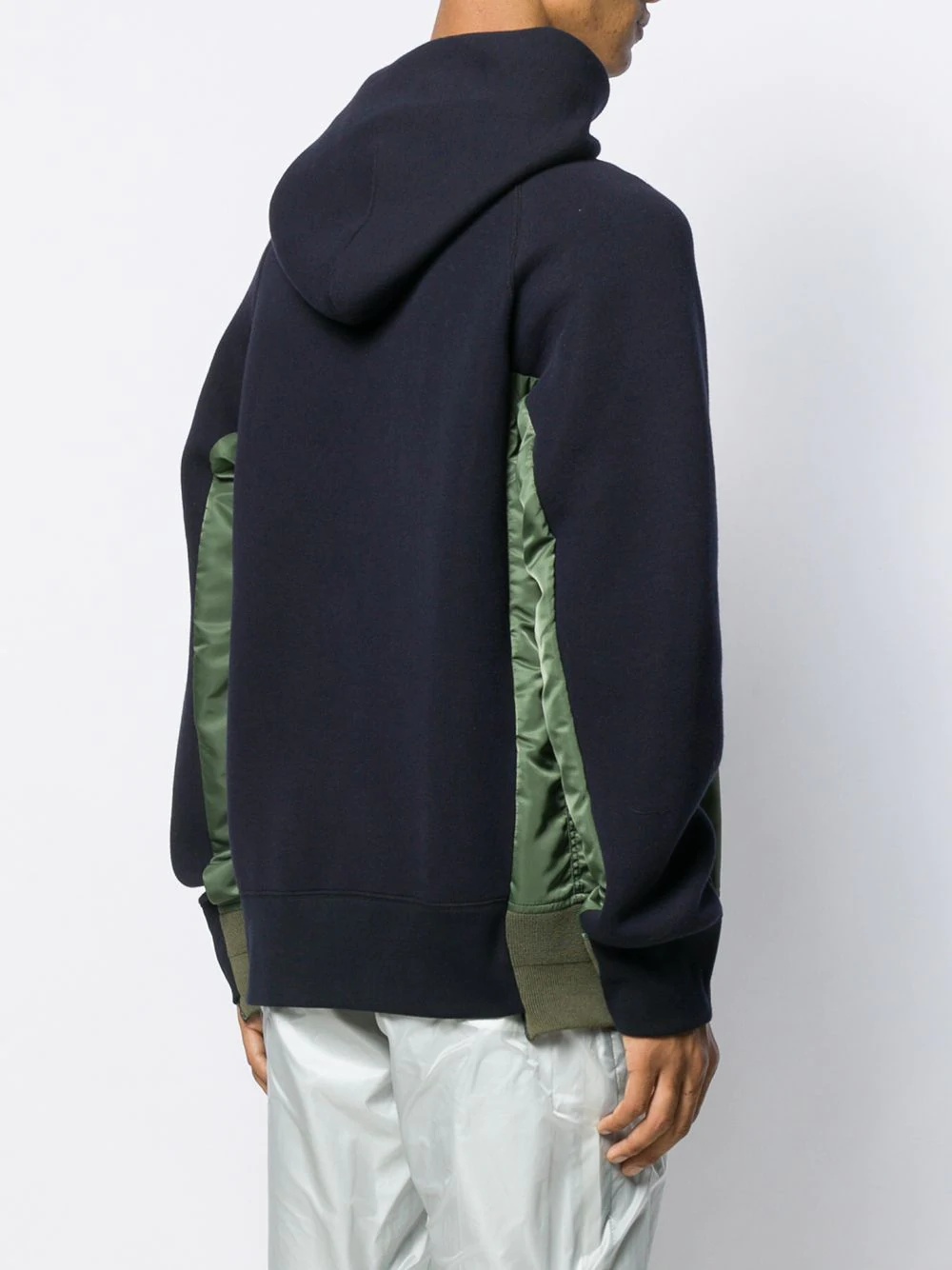 panelled hoodie  - 4