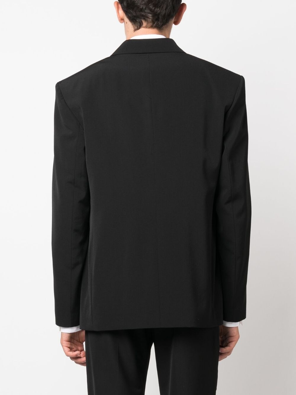 peak-lapel double-breasted balzer - 4