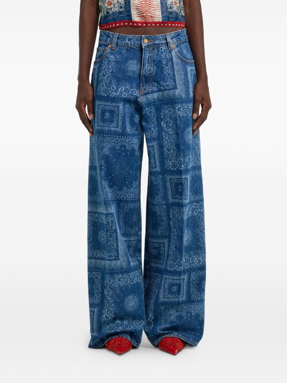 wide-leg jeans - 3