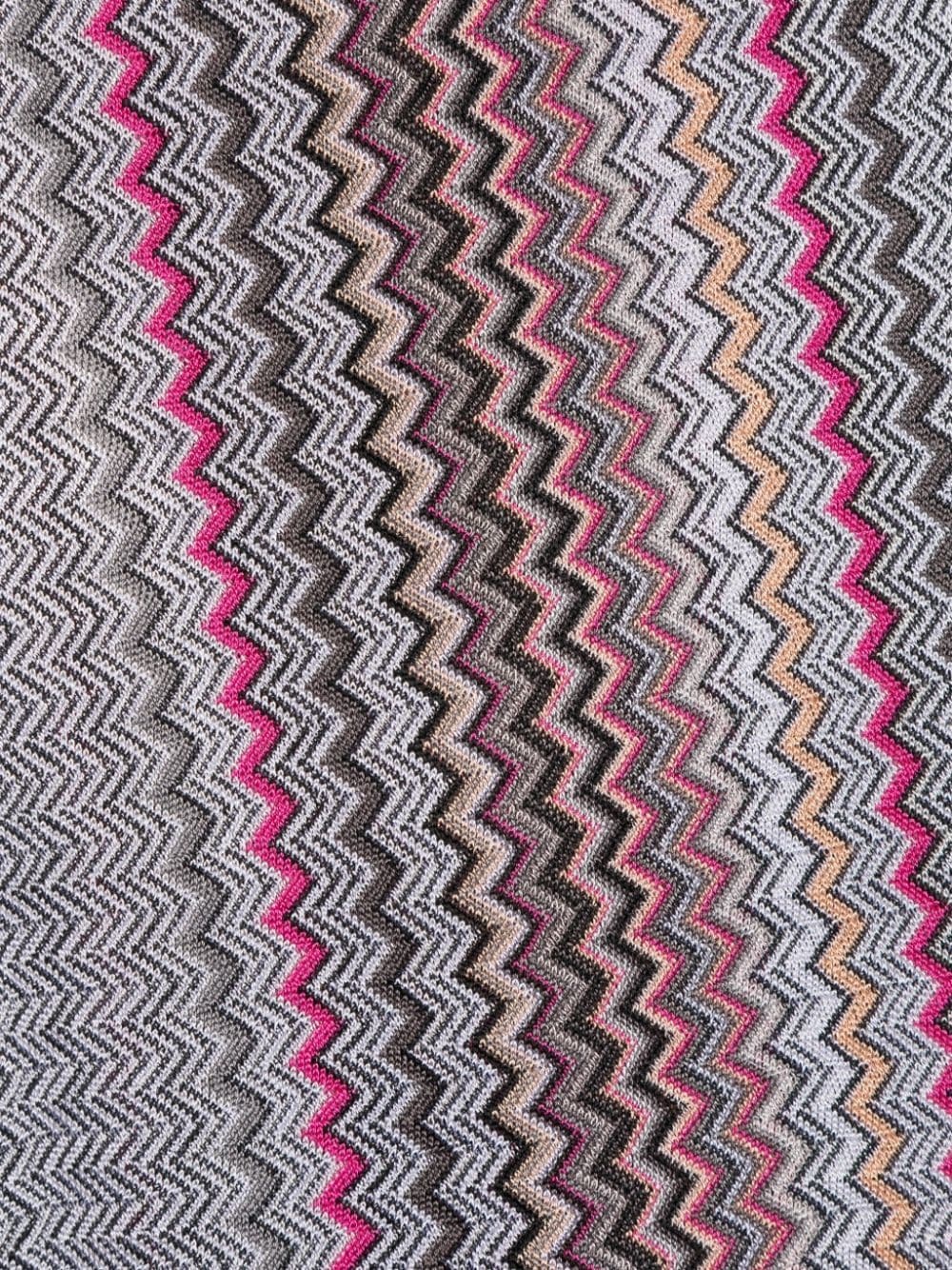 zigzag-woven scarf - 3