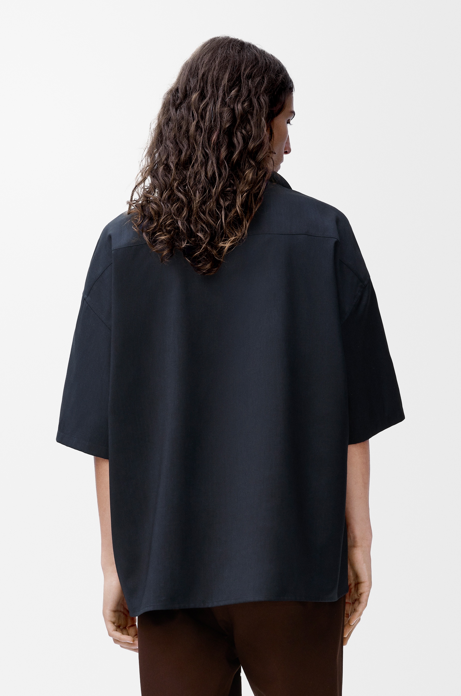Short sleeve shirt in wool - 3