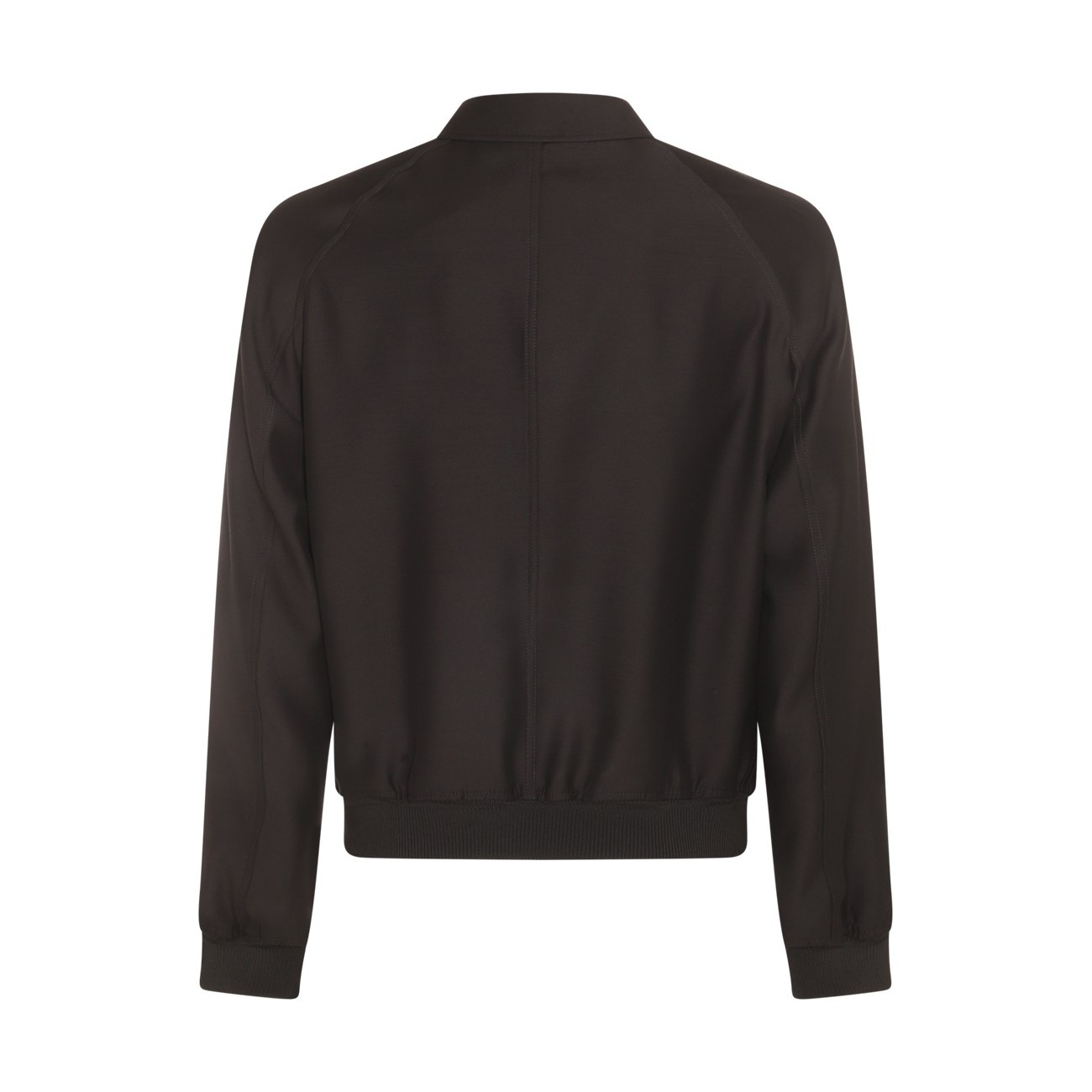 black wool casual jacket - 2