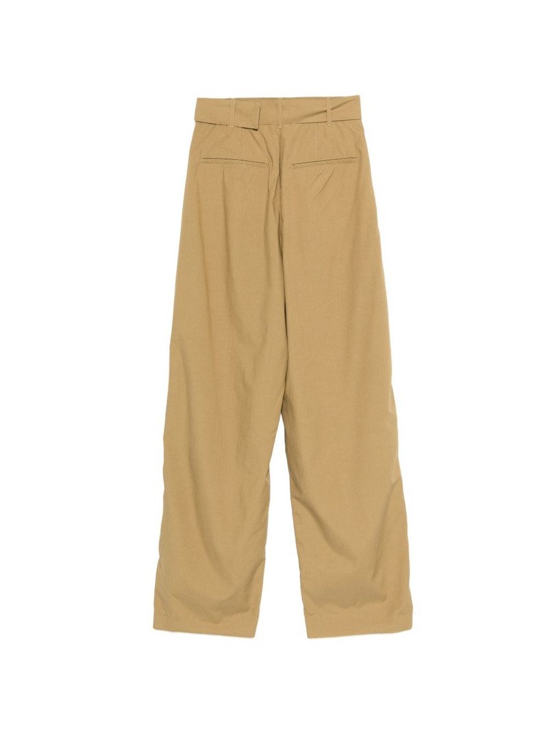 soeur belted pleated trousers outlook