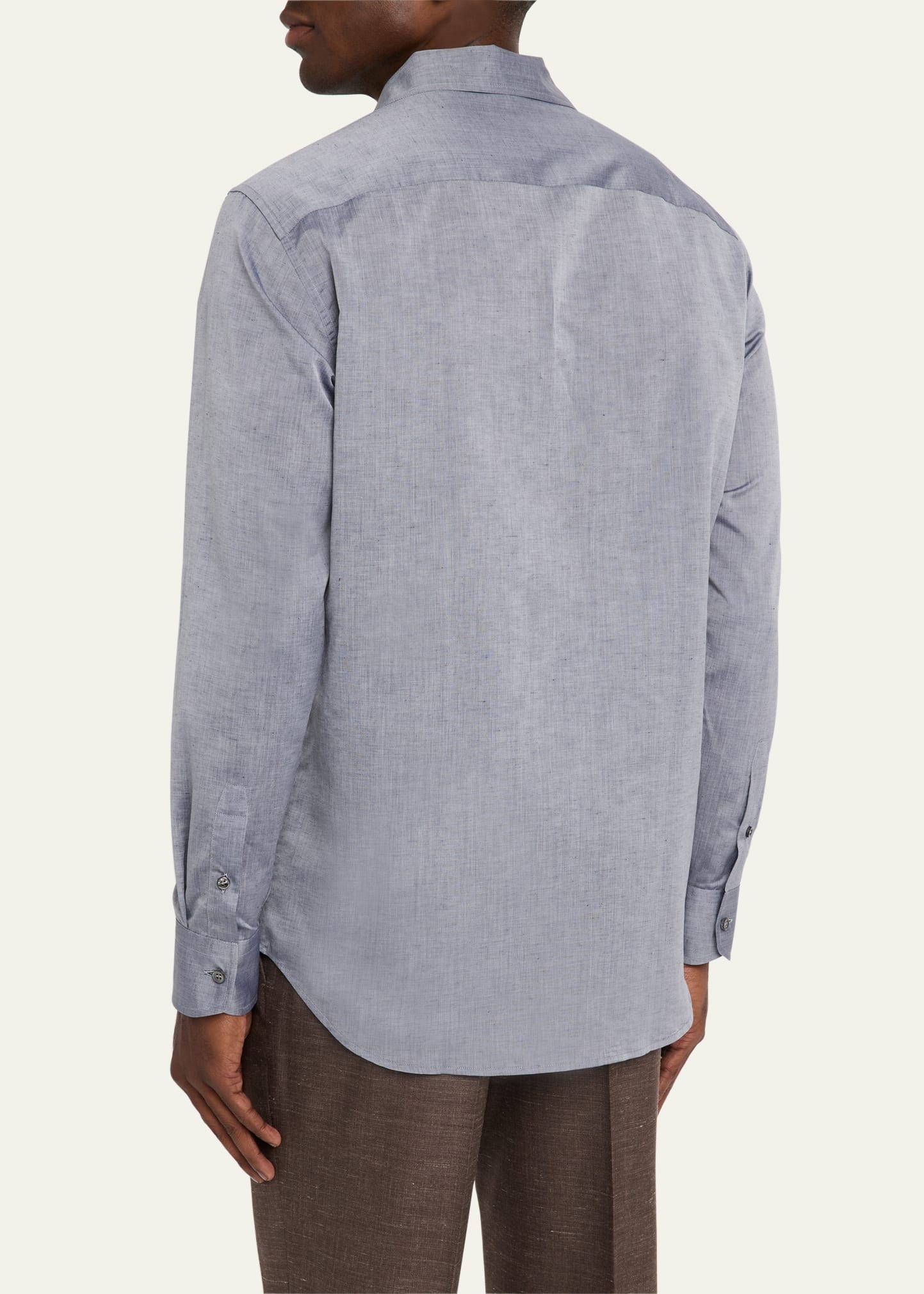 Men's Cotton and Linen Sport Shirt - 3