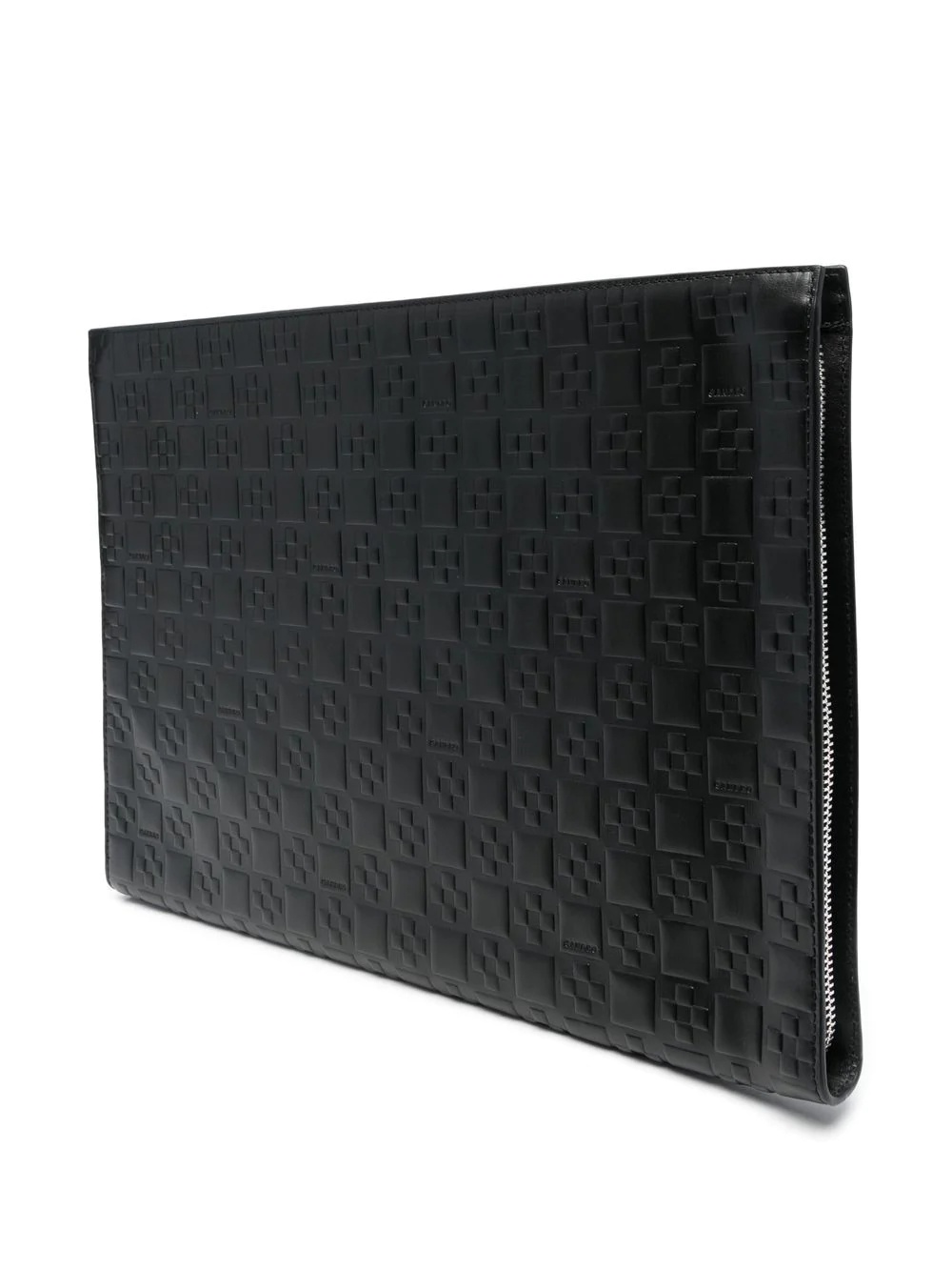 cross embossed clutch - 3