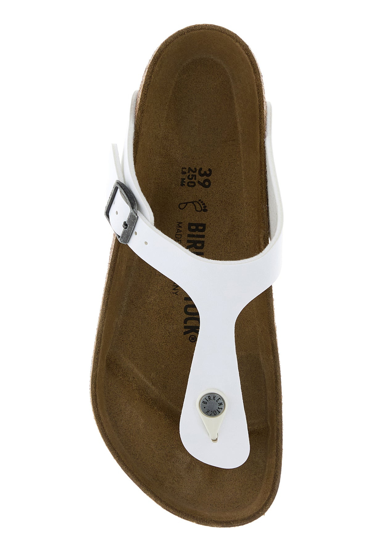 White leather Gizeh thong slippers - 4