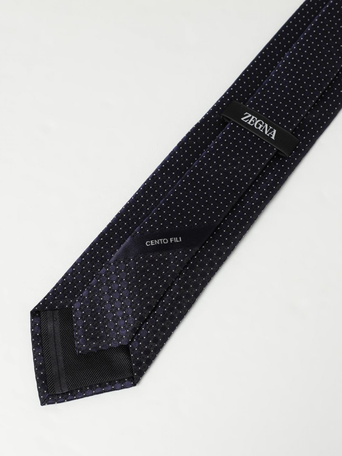Zegna Tie Men Navy - 2