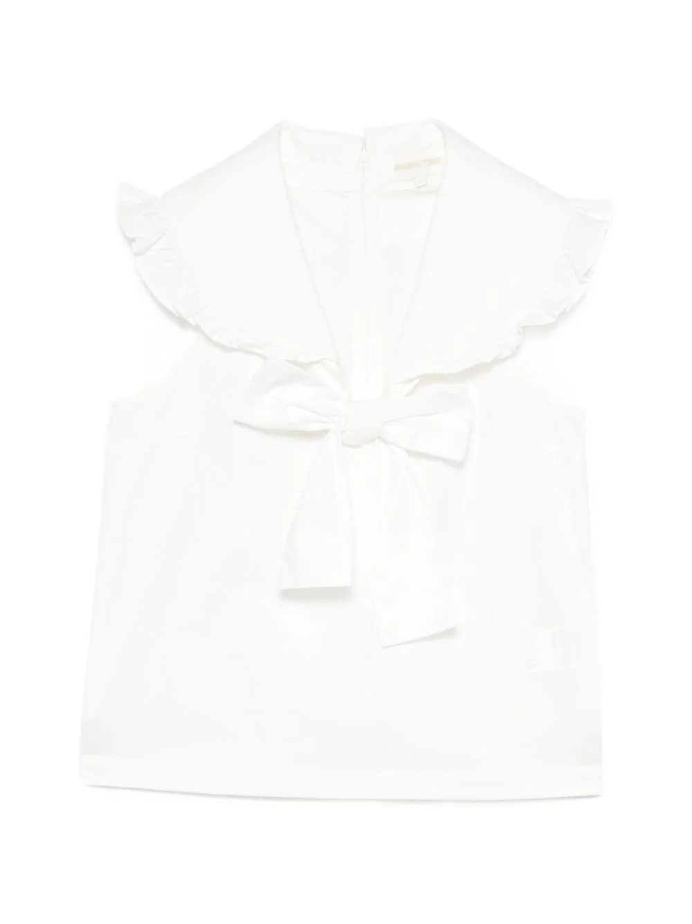 ruffled bow-detail top - 1