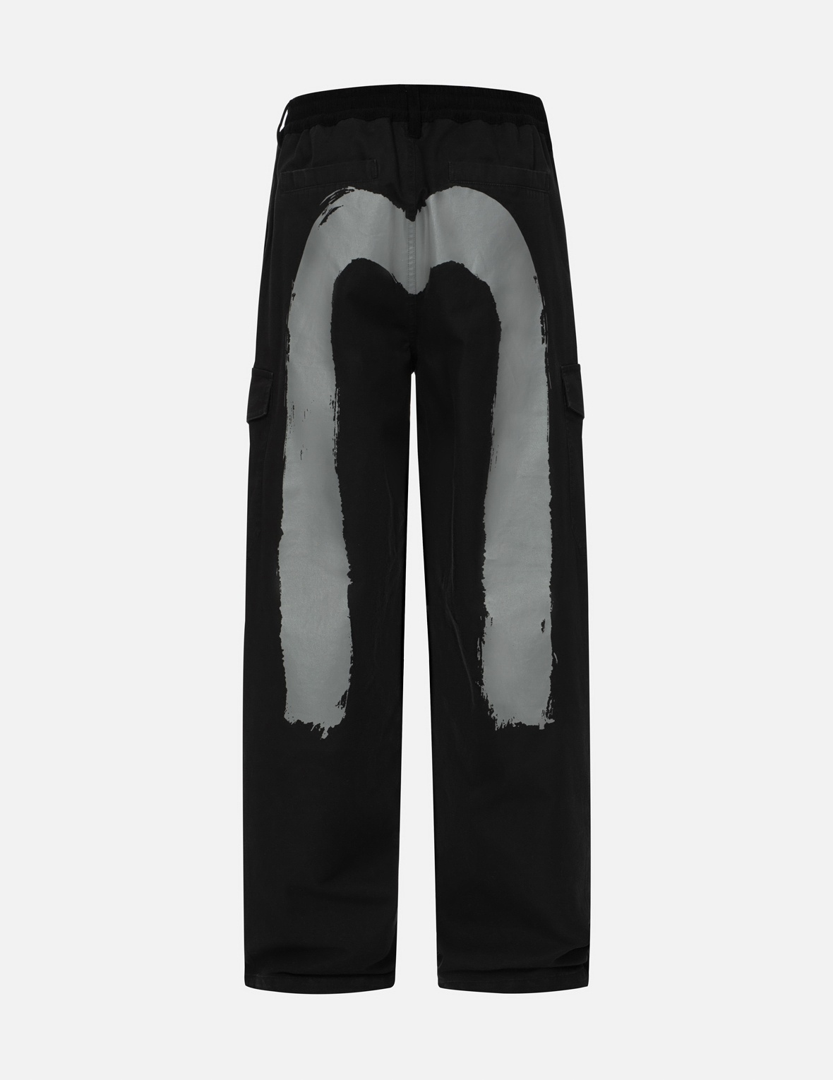 HAND BRUSH DAICOCK PRINT BAGGY PANTS - 2