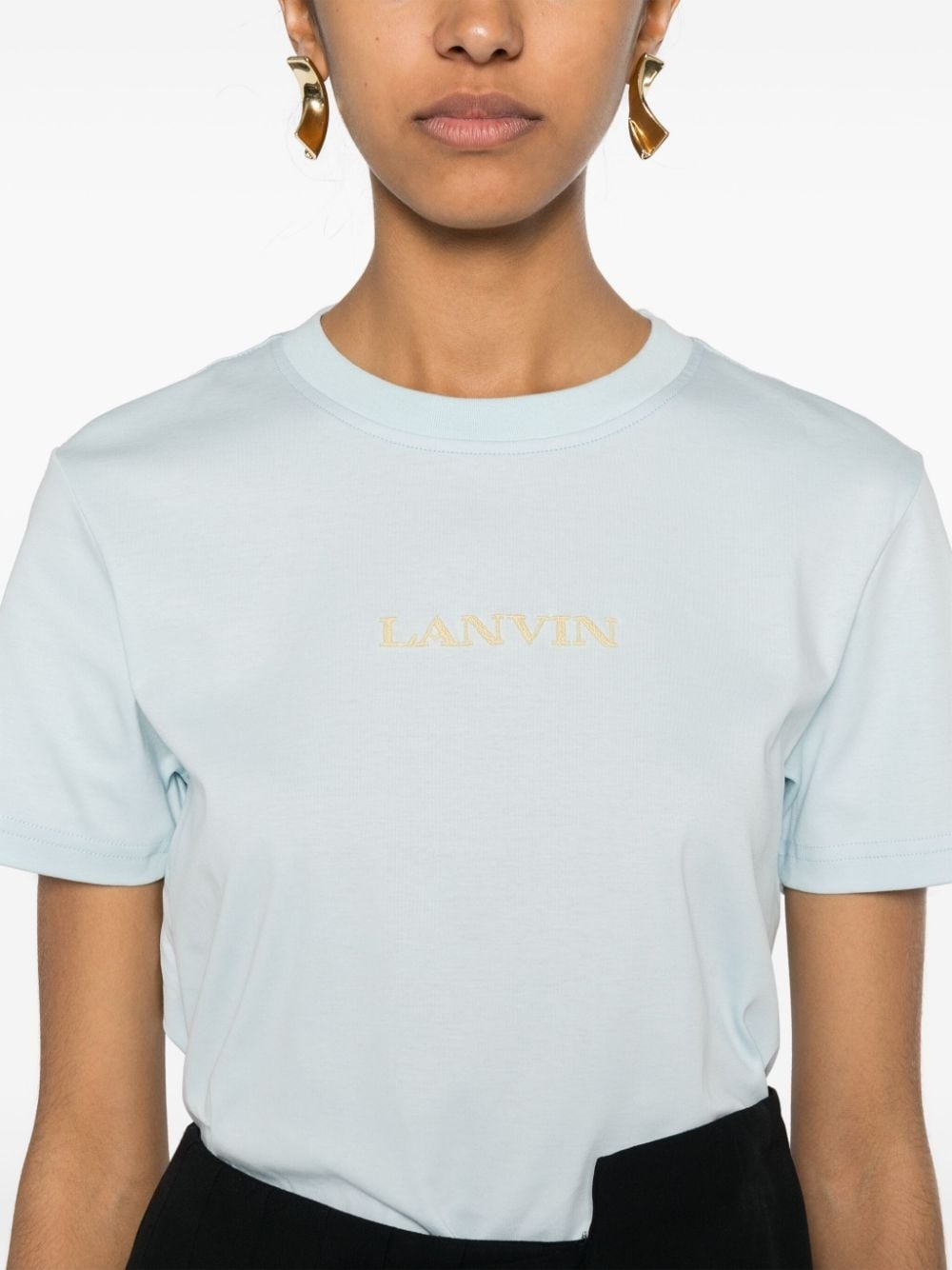 embroidered-logo cotton T-shirt - 5