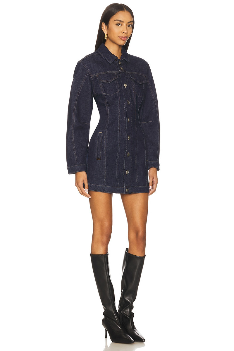 GOOD AMERICAN Barrel Long Sleeve Mini Dress outlook