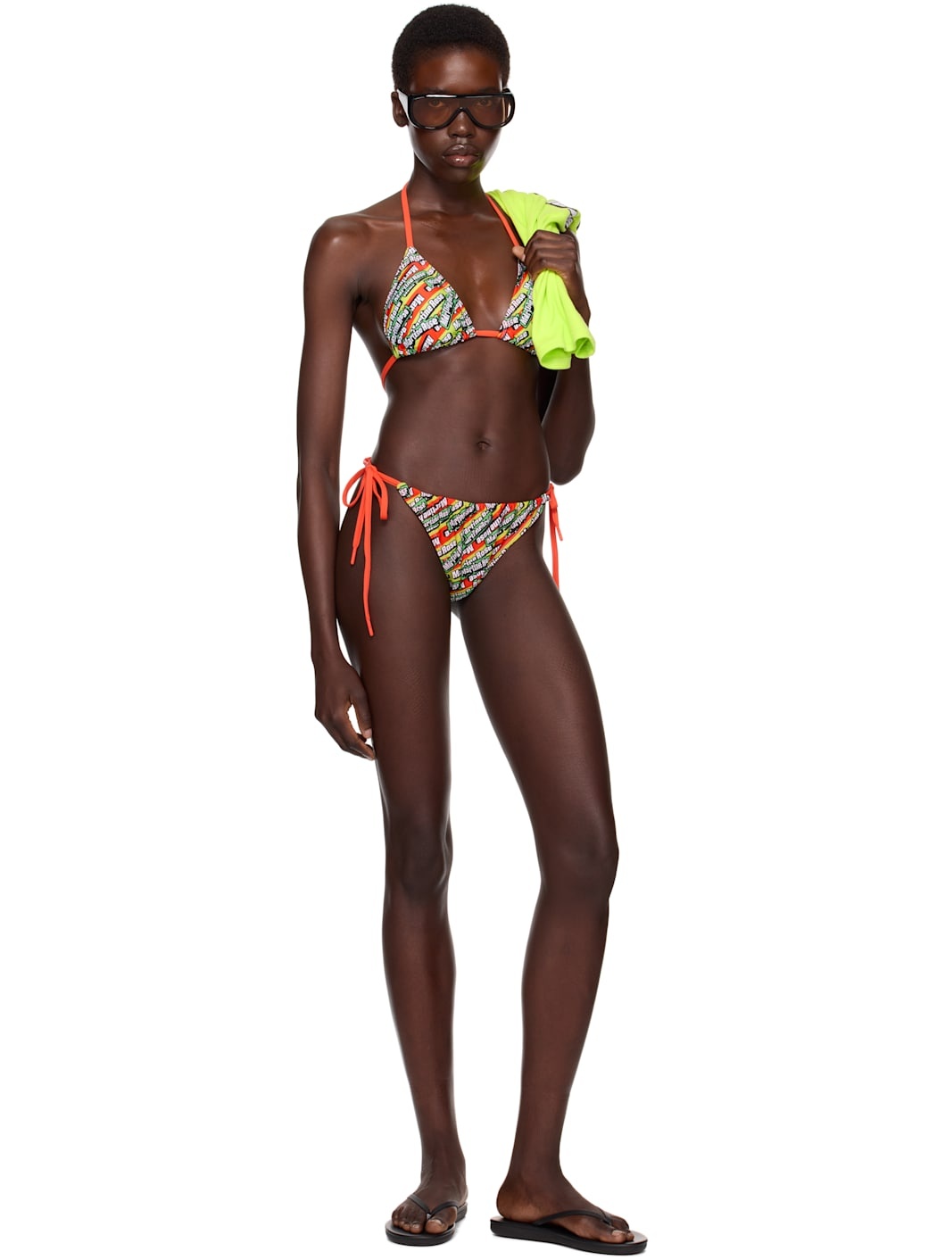 SSENSE Exclusive Multicolor Logo Bikini - 5