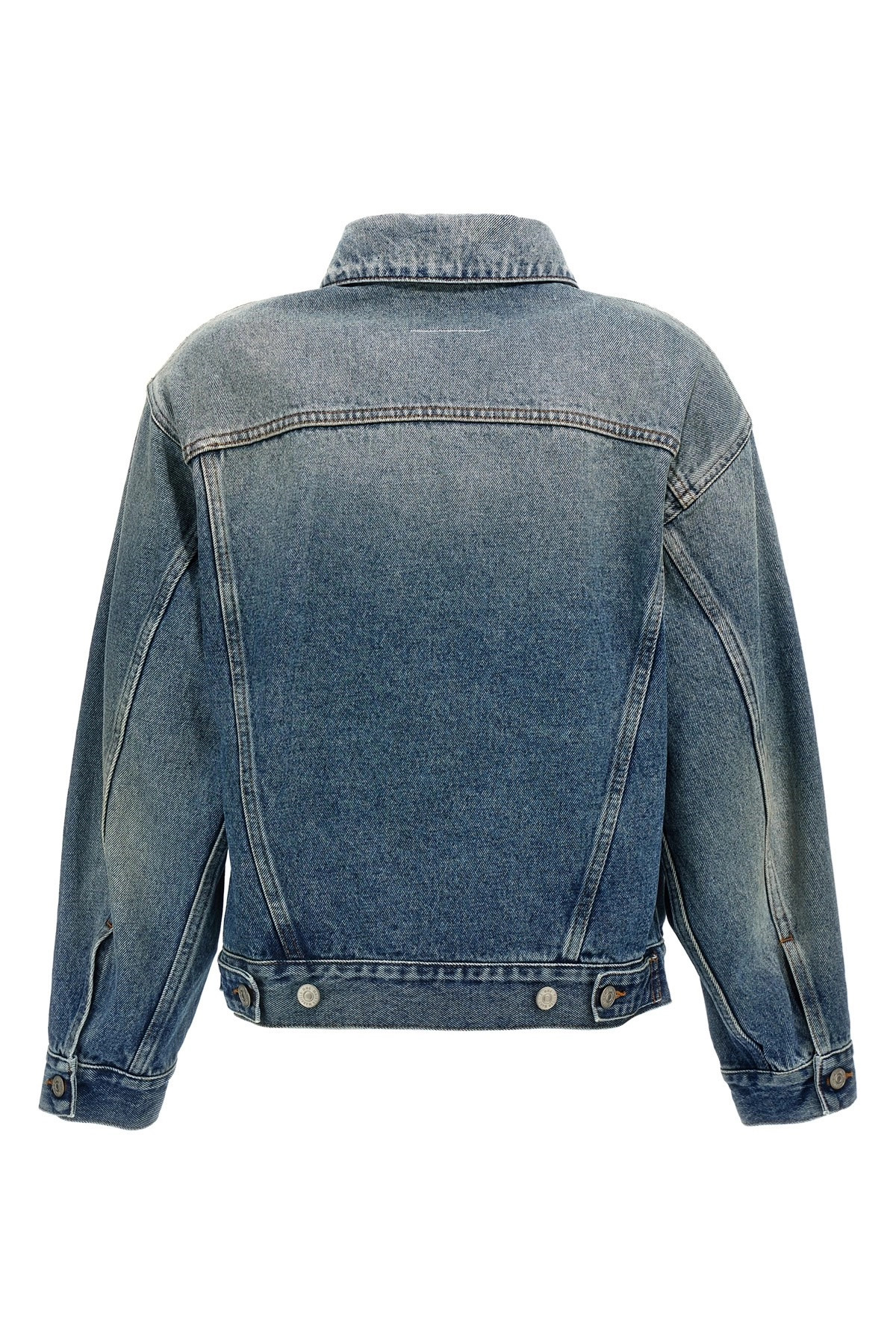 Cut-out denim jacket - 2